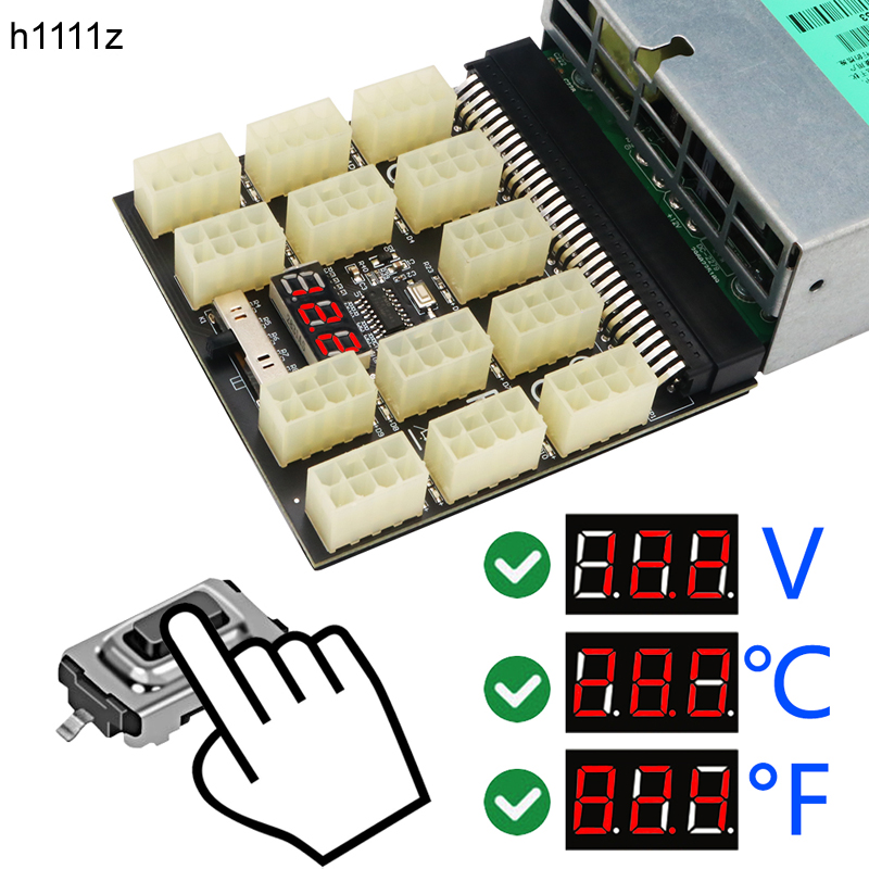 【Sell-Well】 12v 13x ATX 8pin power board adapter jumper board for 1200W ...