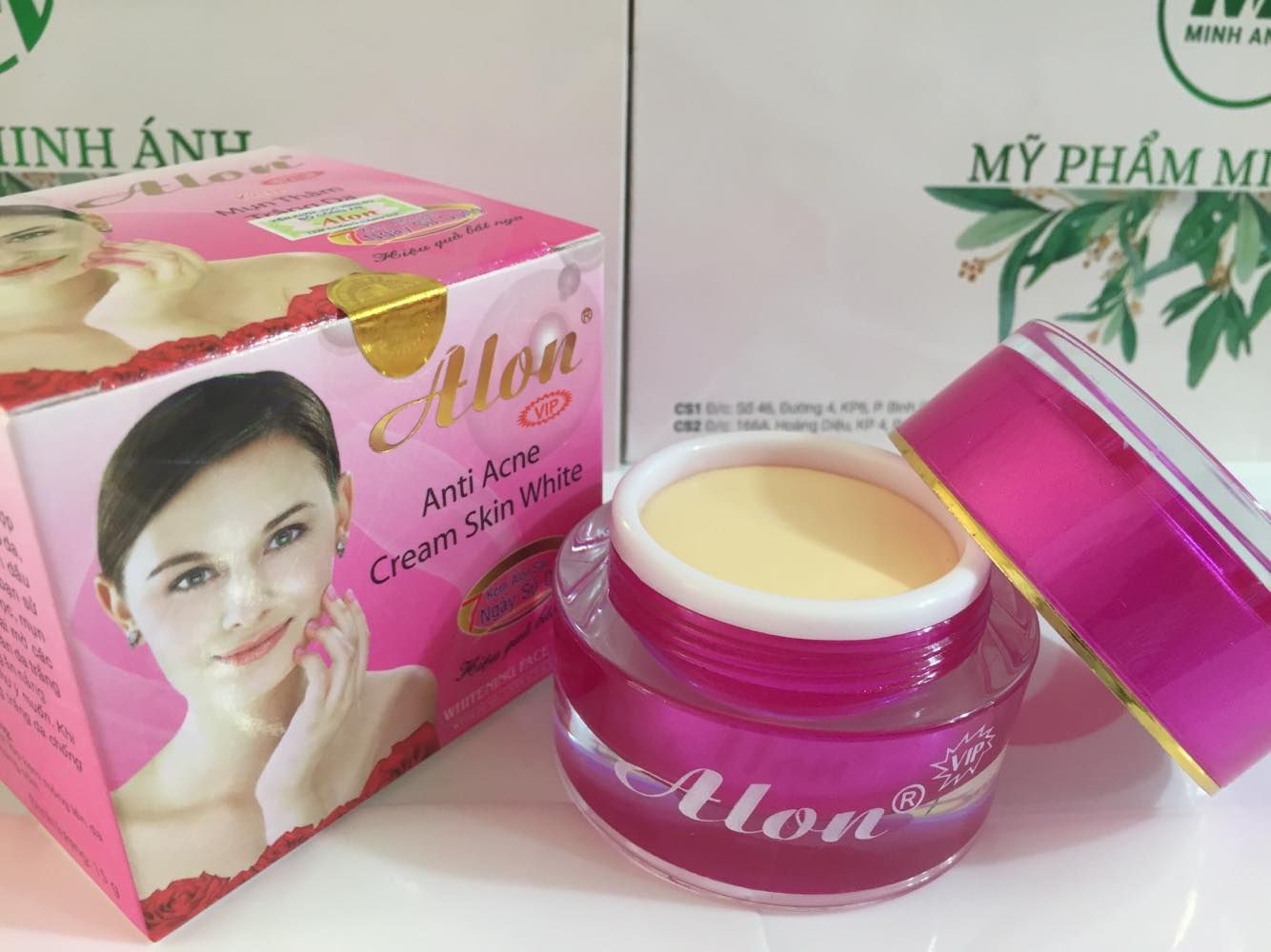 Kem alon mụn thâm trắng da 15g vip