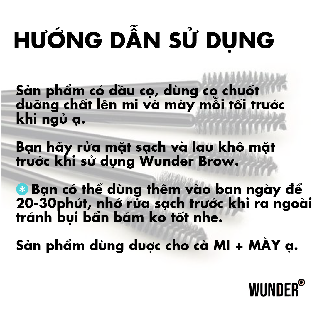 [HCM]Serum kích mọc lông mày, lông mi Rậm Dày Đen Wunder Brow&Lash