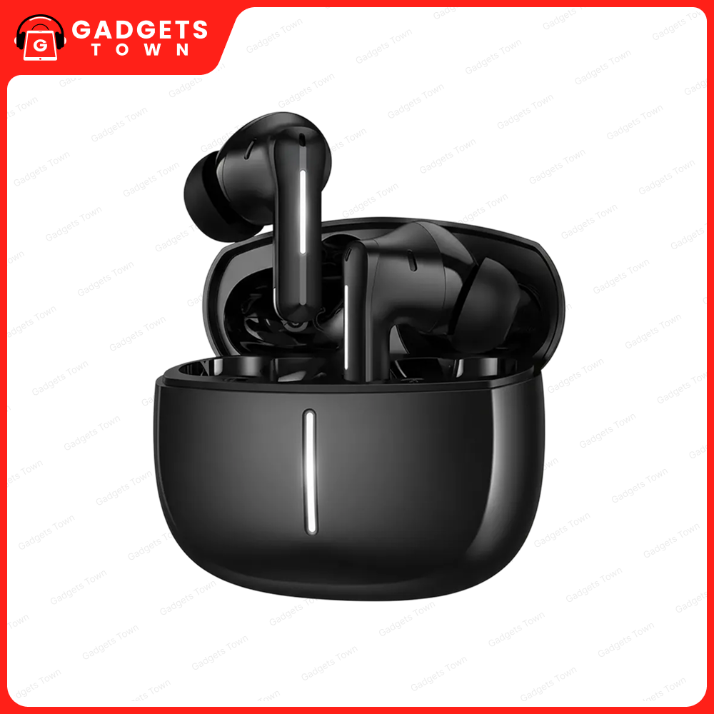 Hoco | EQ34 Plus Rima | True Wireless Earbuds (TWS) | ANC + ENC | Bluetooth 5.4 | 7h Playback (6h with ANC) | 300mAh Case, 40mAh Buds | App Control & Multi-Device Switching | Lightweight 44.8g..