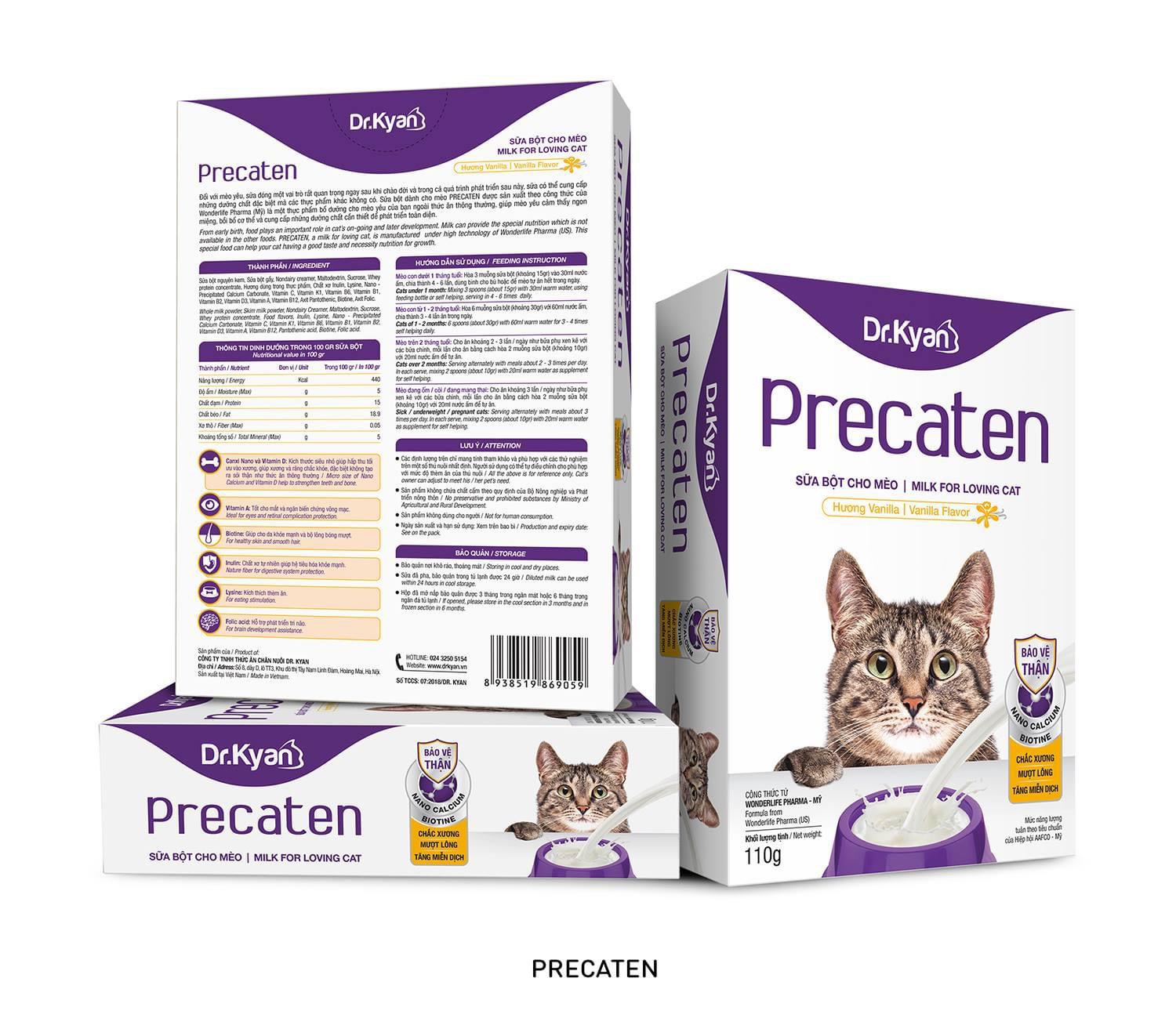 Sữa Bột DR. Kyan Precaten - Predogen Dành Cho Chó Mèo