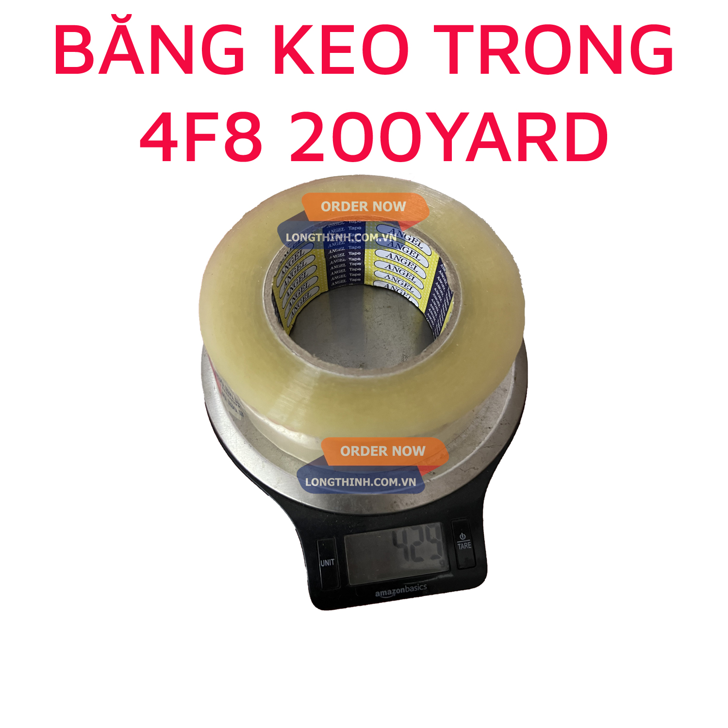Băng keo trong 4F8 200Y (430g)