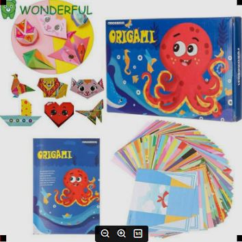 Bộ Giấy gấp xếp hình nghệ thuật Origami Nhật Bản 156 tờ kèm sách hướng dẫn