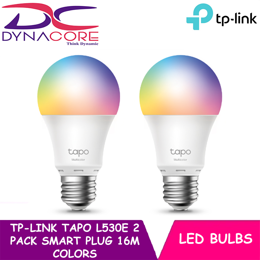 DYNACORE - TP-LINK TAPO L530E 1 / 2 / 4 PACK Smart Wi-Fi Light Bulb -  Multicolor A60 E27 60W