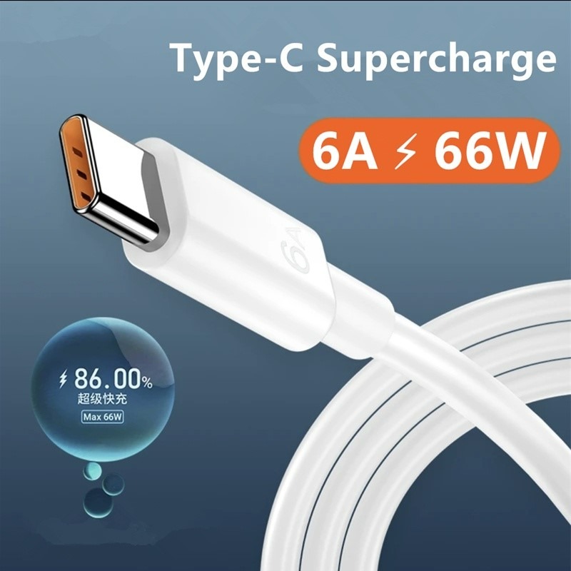 66W 6A siêu nhanh Cáp sạc nhanh loại USB C dây truyền dữ liệu Sạc Cáp Sạc Nhanh Cáp sạc