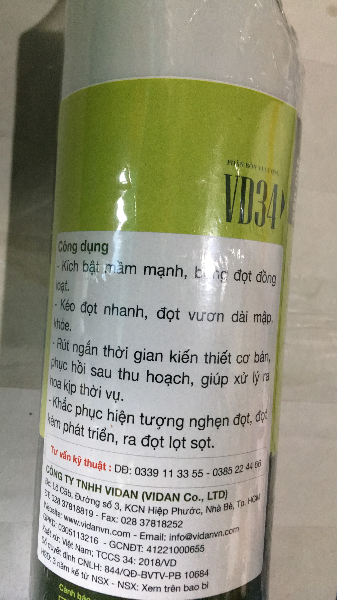 Vọt đọt sầu riêng lọ 500ml phân bón thế hệ thứ 5