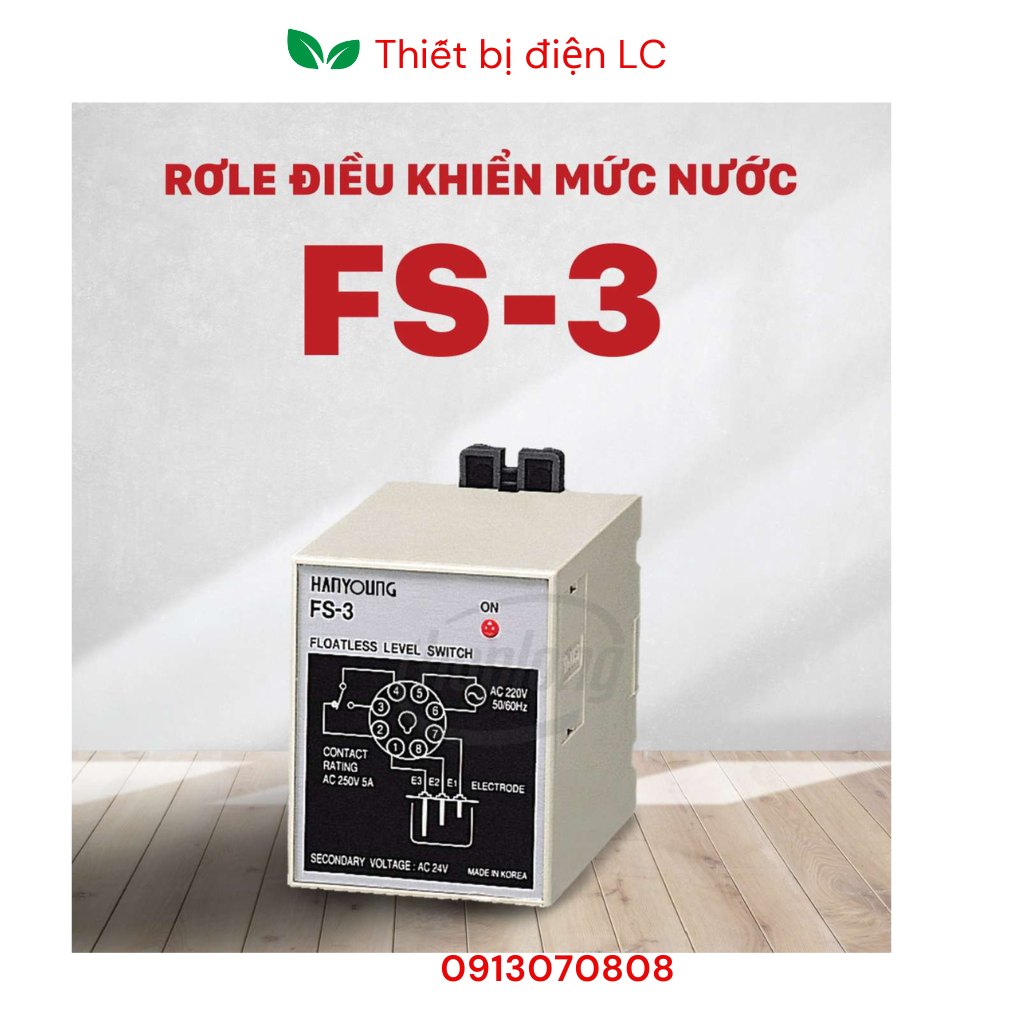 Relay mực nước Hanyoung FS-3A(Hàng Tốt) và Đế | Lazada.vn