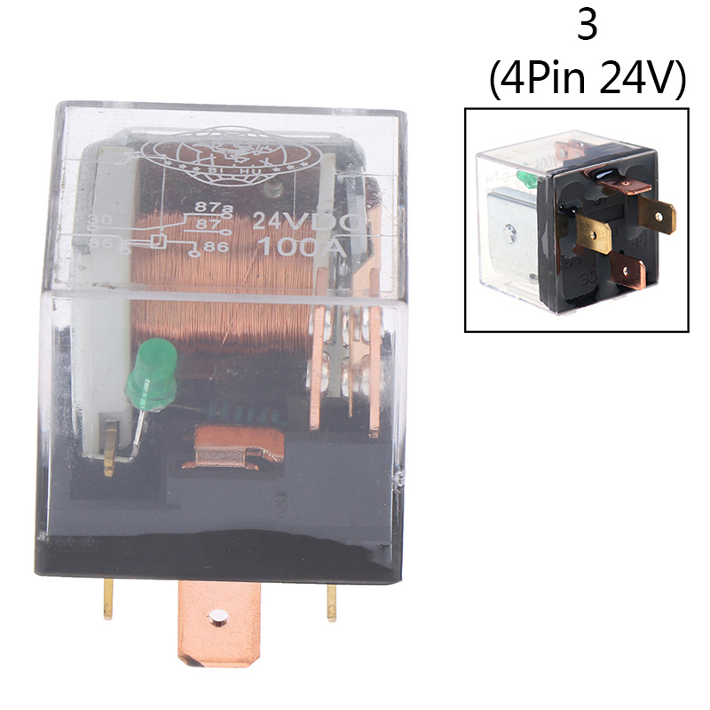 Waterproof automotive relay 12v/24v 100a 4pin/5pin spdt control car relays. 