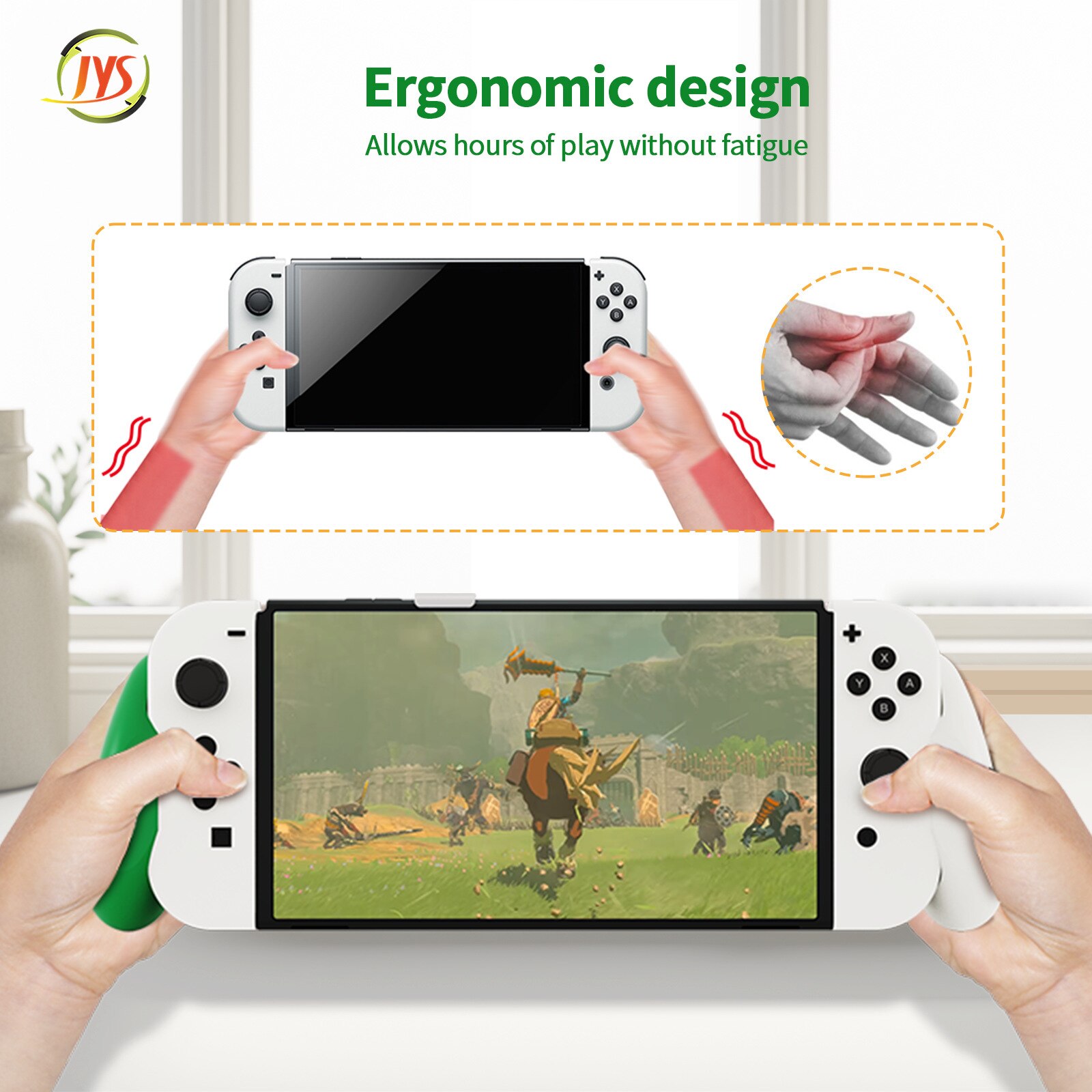 Narsta Anti Slip Grip Handheld Grip Stand for Nintendo Switch OLED Console Comfortable & Ergonomic Hand Grip Holder for Switch OLED/Switch