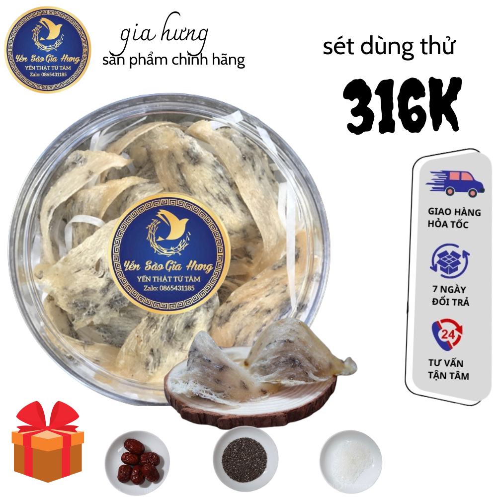sét một tai yến thô 10gram