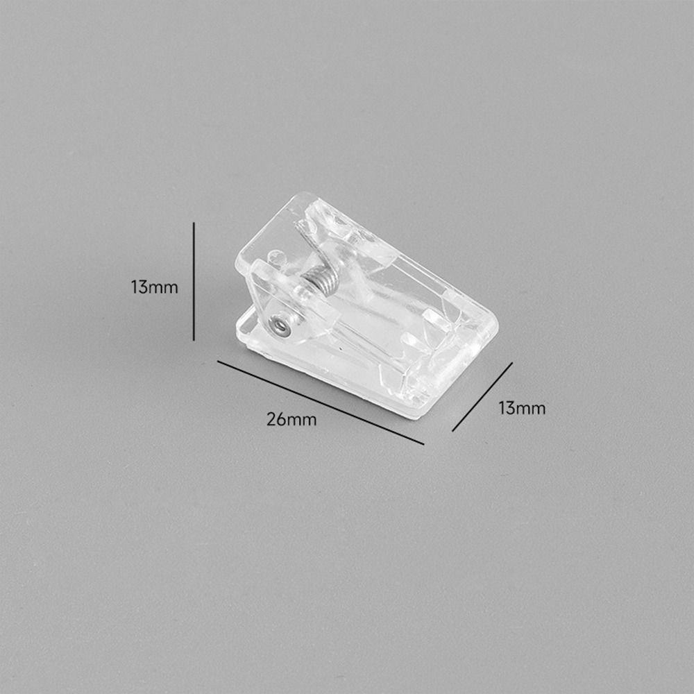 MMLUCK DIY Creative Office Accessories Paper Folder Binder Transparent Scrapbooking Binding Clips File Holder Clips Memo Clips Paper Fixed Clips