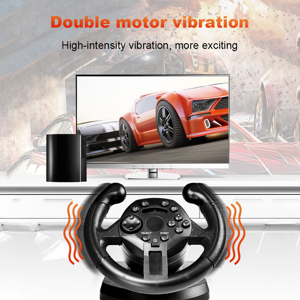 【Exclusive Discount】For PS3 Gaming Racing Steering Wheel For PS3 Game ...