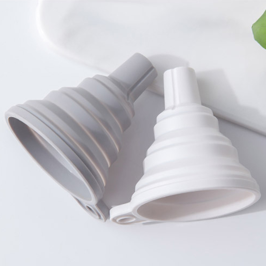 Silicone gấp Phễu dụng cụ nhà bếp phụ kiện nhà bếp Phễu Gập Mini Silicone tiện dụng có thể gập lại Phễu