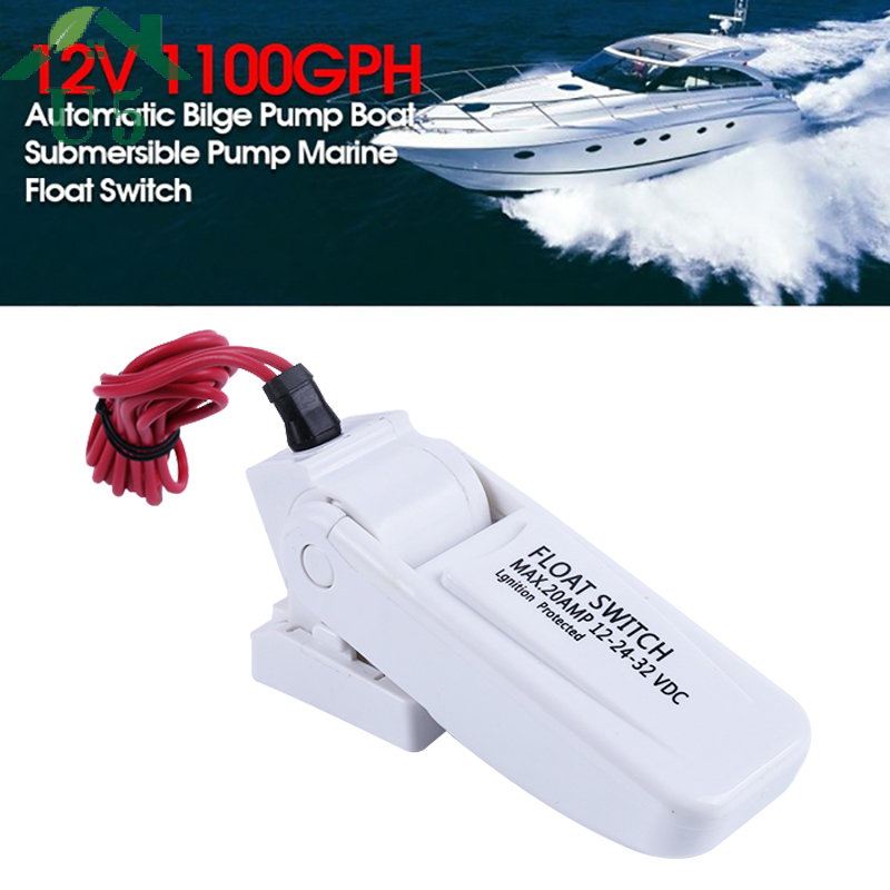 12V 1100GPH tự động Bilge bơm thuyền bơm chìm Marine Float chuyển u7w6