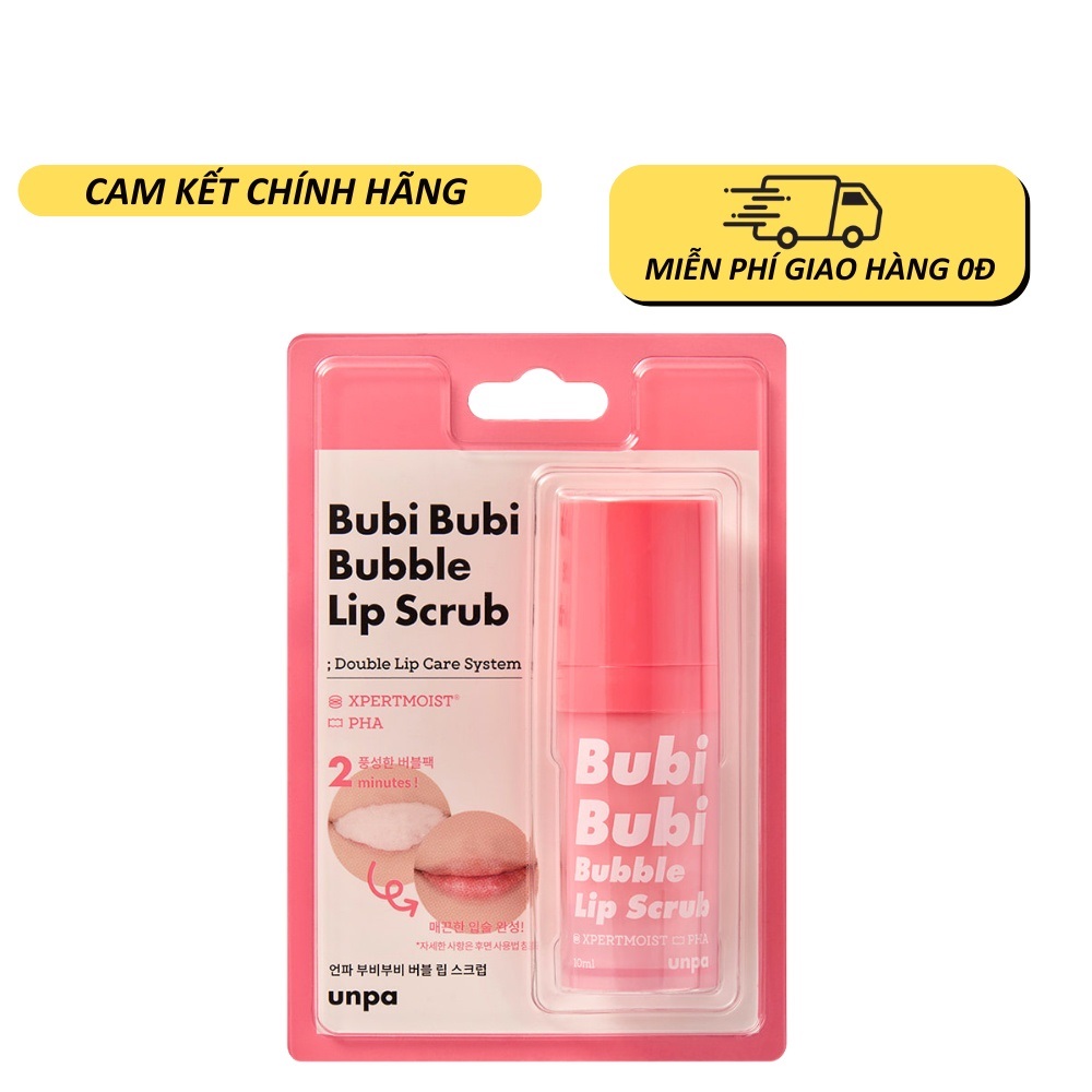 Tẩy Da Chết Sủi Bọt Thải Độc Môi Bubi Bubi Bubble Lips Crub 10ml