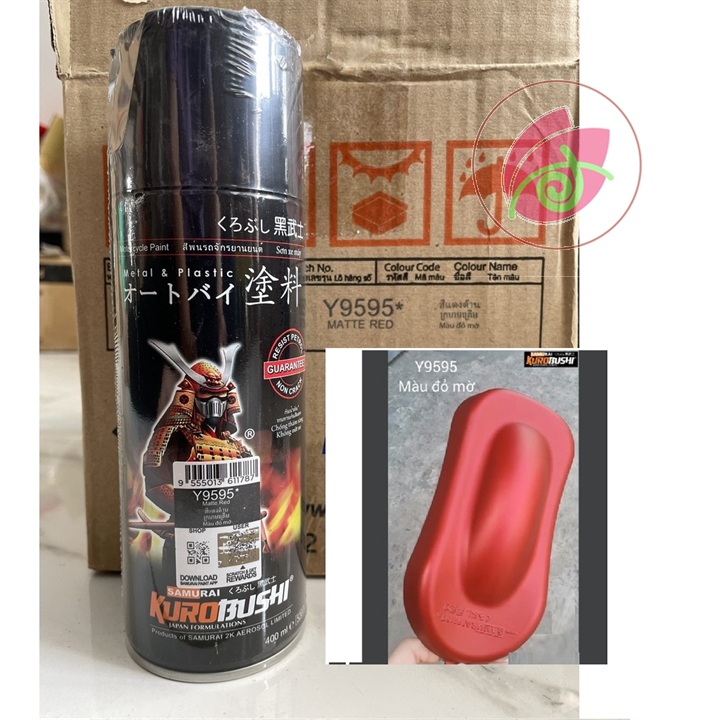 Sơn xịt samurai y9595 - màu đỏ mờ