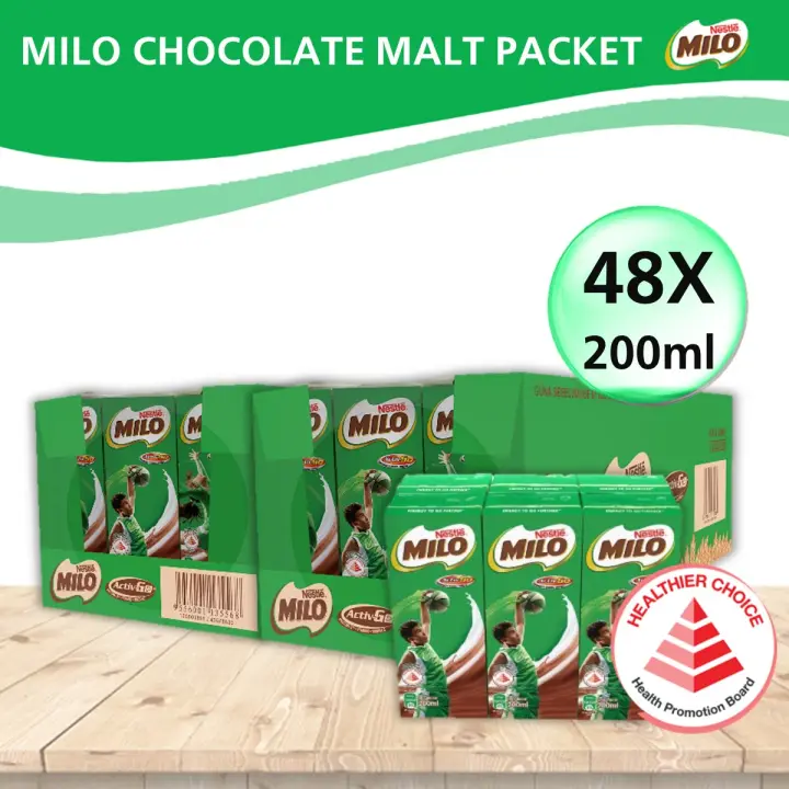 48 Packets 2 Cartons Milo Uht Chocolate Malt Packet Liquid Drink 200ml X 48 Expires Jan 2022 Lazada Singapore