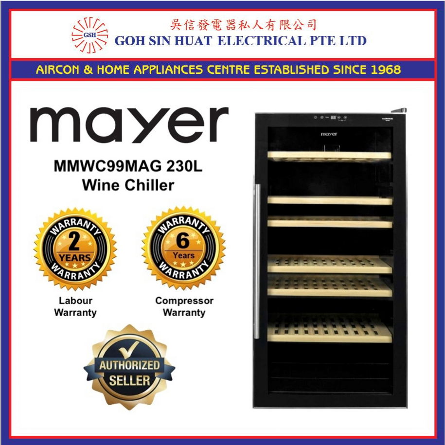 [Bulky] Mayer MMWC99MAG Elemental Series Wine Chiller Wine Fridge Wine
