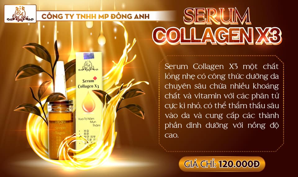 [HCM] Serum collagen x3 giảm nám, mụn thâm 20ml