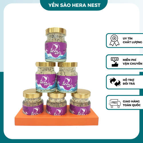 Hera Nest - Combo 02 Hộp - Nước yến sào chưng Hạt Chia và 35% yến tươi