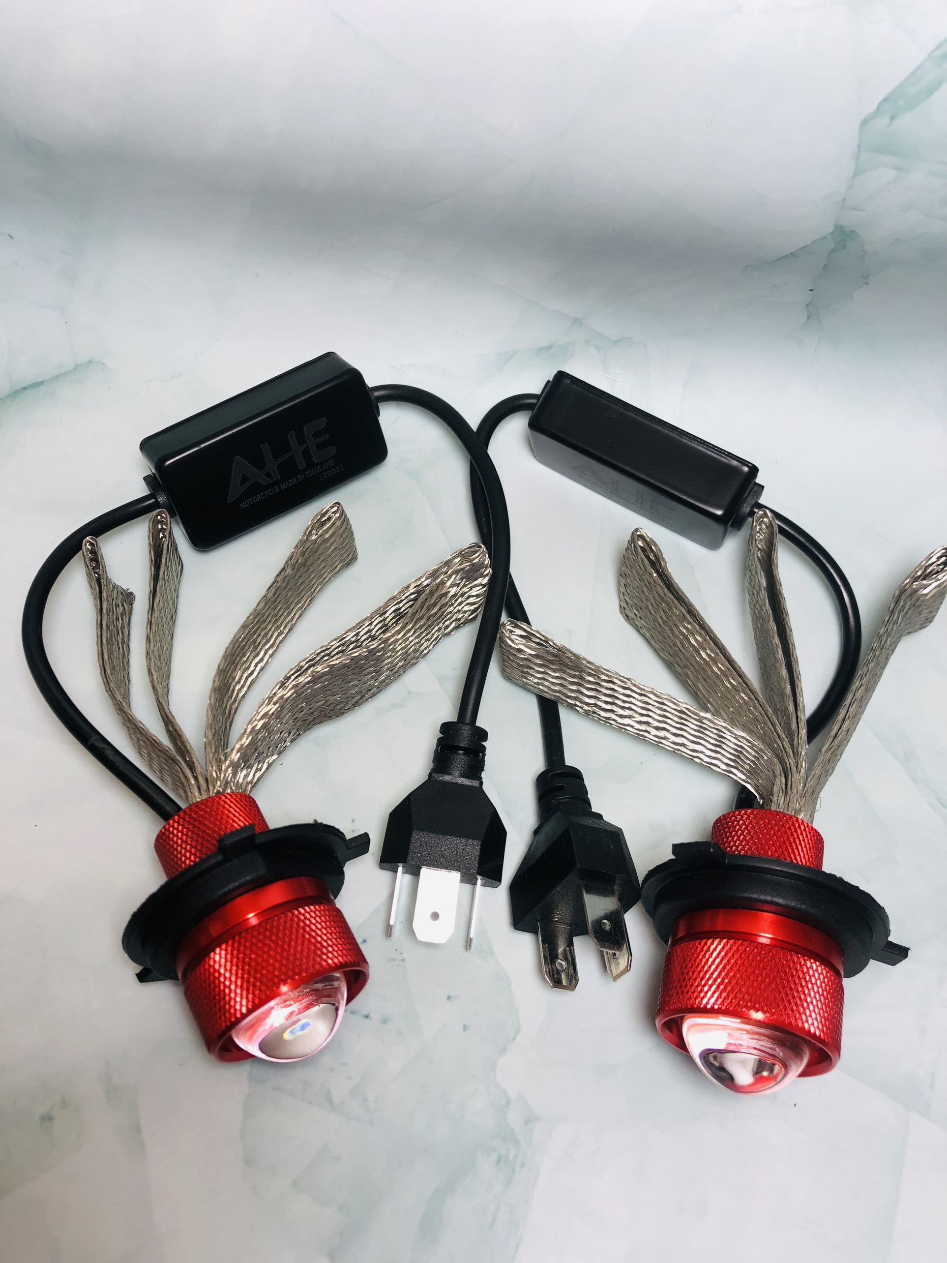 Đèn Pha Led Bi Cầu Mini Mẫu Ruby 2 Chế Độ Cos Vàng Pha Trắng