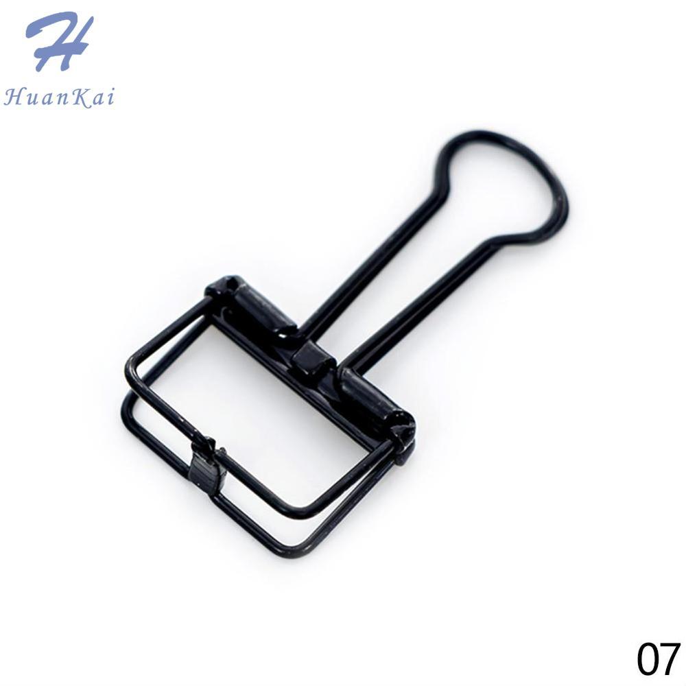 8 Colors 3 Sizes Colorful Paper Metal Clips Basic Binder Clips Stationery Decor Clips Office Study Binder Clips
