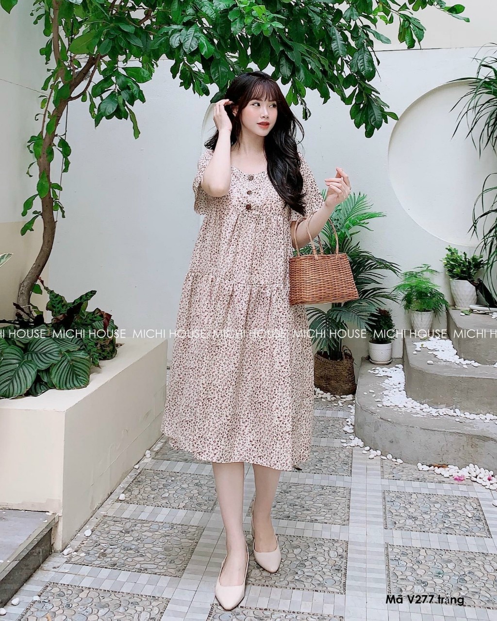 Đầm dự tiệc bigsize - váy bigsize dự tiệc chất lụa tằm, xinh xắn