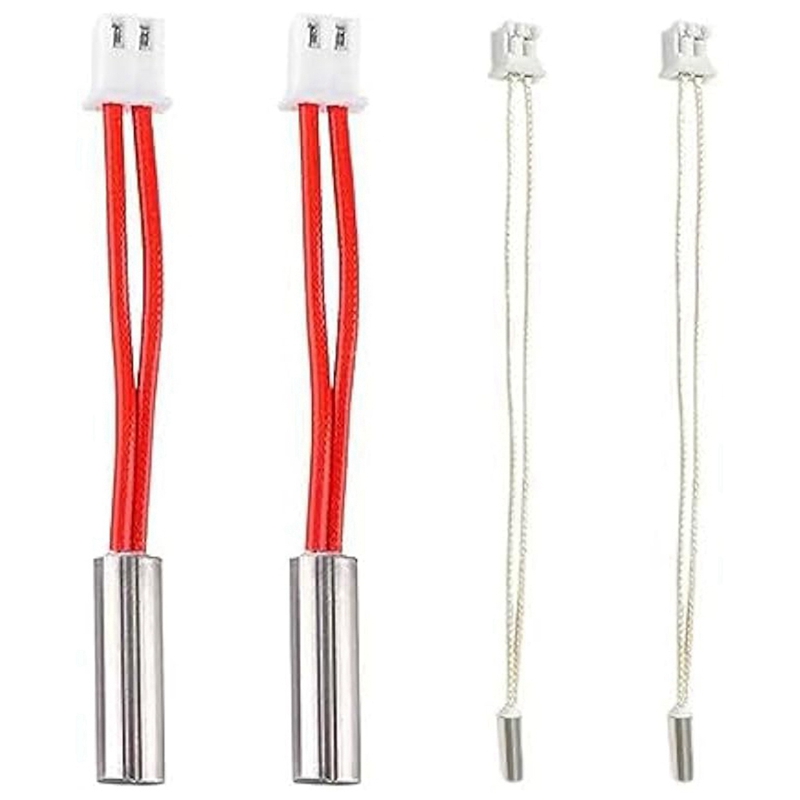 4 Piece Heater Cartridge High Temperature Sensor As Shown Metal for Neptune 4 Pro/Plus/Max 3D Printer
