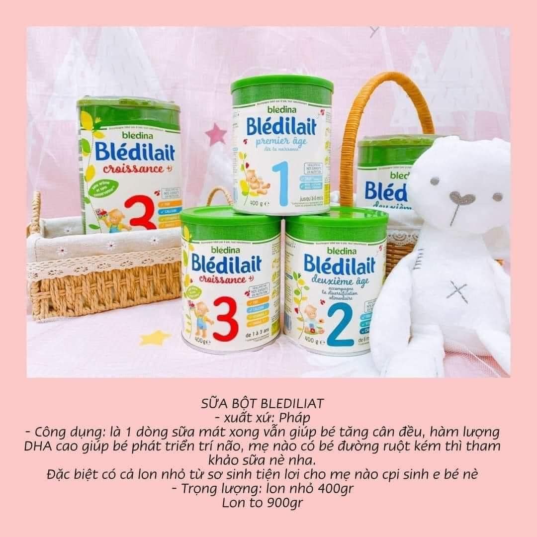 Sữa Bledilait số 1,2,3 của Pháp trọng lượng 400g