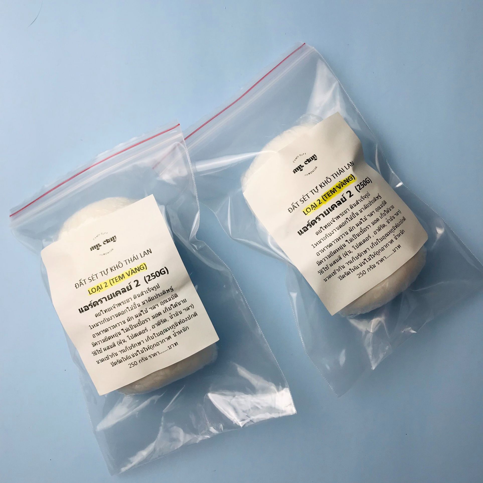 Đất sét tự khô Thái Lan (Đất sét thái) 250g nặn tượng chibi, nhẫn chunky, hoa đất sét