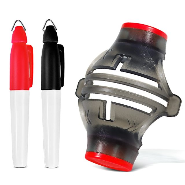 New Golf Ball Line Marker 360 Degree Rotation Drawing Tool and Marks Pens Set Template Alignment Putting Marking Liner Tools