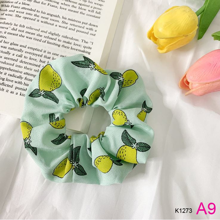 Dây buộc tóc, cột tóc scrunchies hoa quả dễ thương Orin K1273