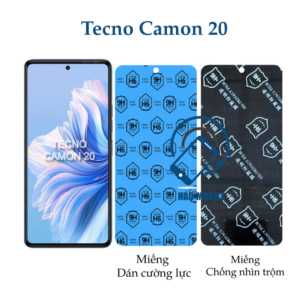 Miếng dán cường lực dẻo nano Tecno Camon 20