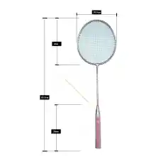 ภาพขนาดย่อของภาพหน้าปกสินค้าTH BE ALONE Double alloy badminton racket sle for beginners Professional game use home game party game Available in two colors pink, blue จากร้าน TH BE ALONE บน Lazada ภาพที่ 5