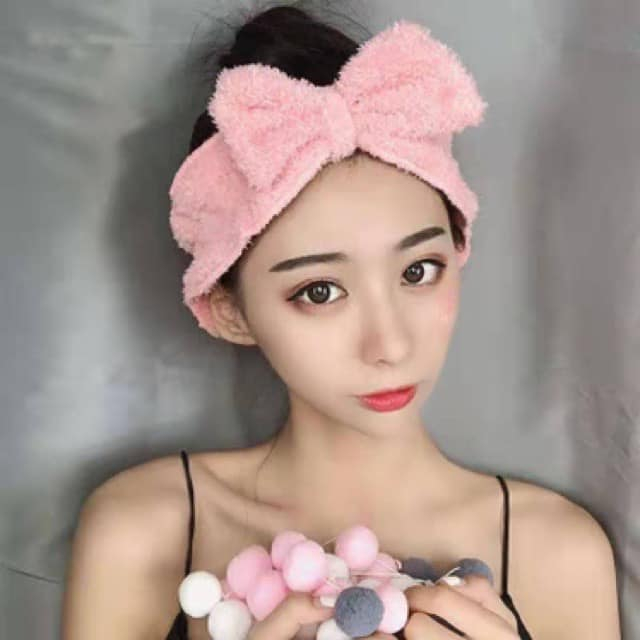 Băng đô/ Bờm tóc nơ lông xù siêu xinh