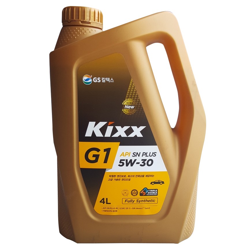 [Nhớt ô tô tổng hợp bình nhựa] Kixx G1 5W30 API SN Fully synthetic -  4 lít