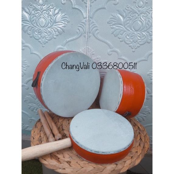 Trống da trâu ,trống múa lân-đồ chơi dân gian cho bé(có sẵn SLL) [tặng dùi]