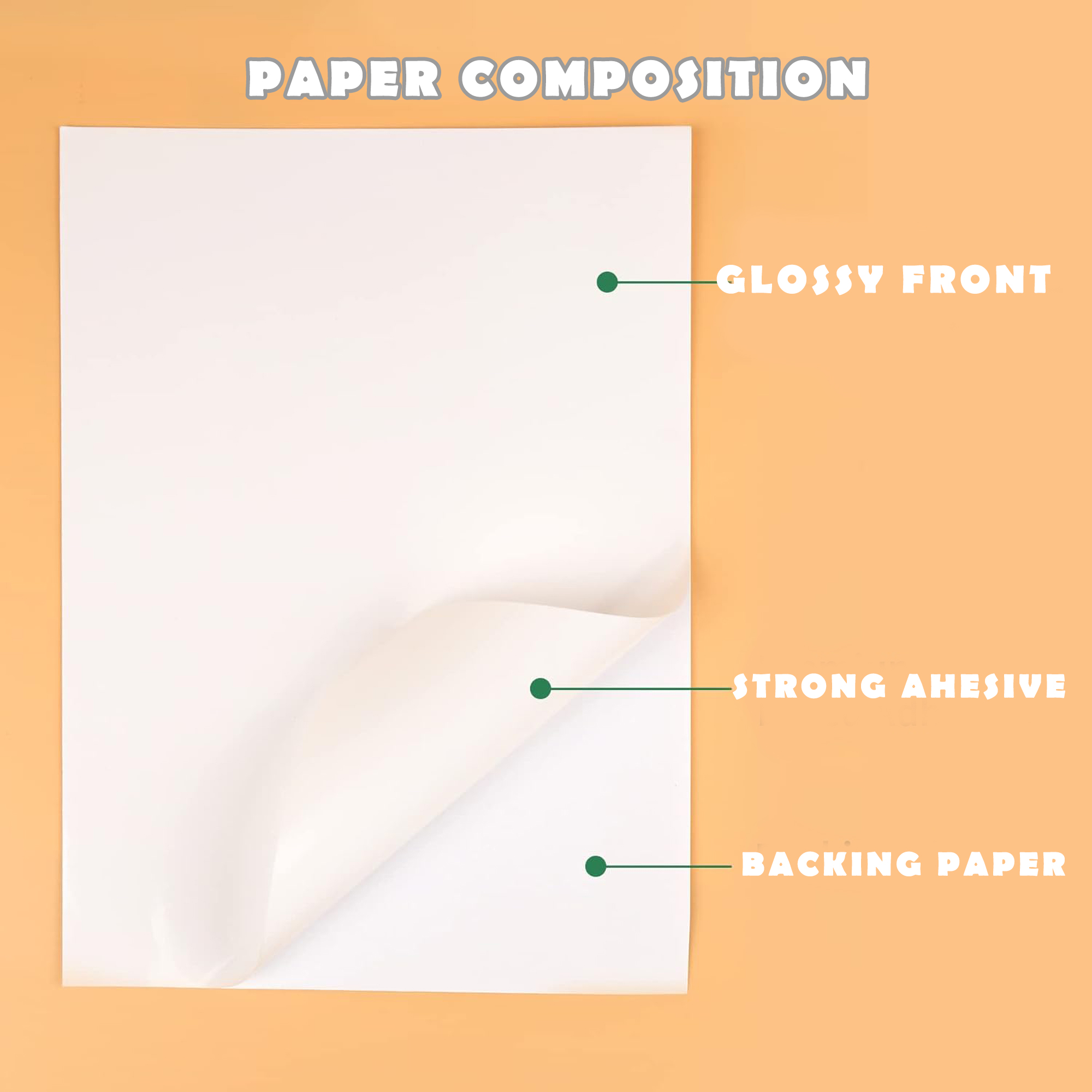 English Random Words Sticker Sheet - [UNCUT] for Journals Planners Scrapbooking DIY Crafts Mobile Covers Laptops and Girls Notebooks & Art for Kids and Wall Decore. 