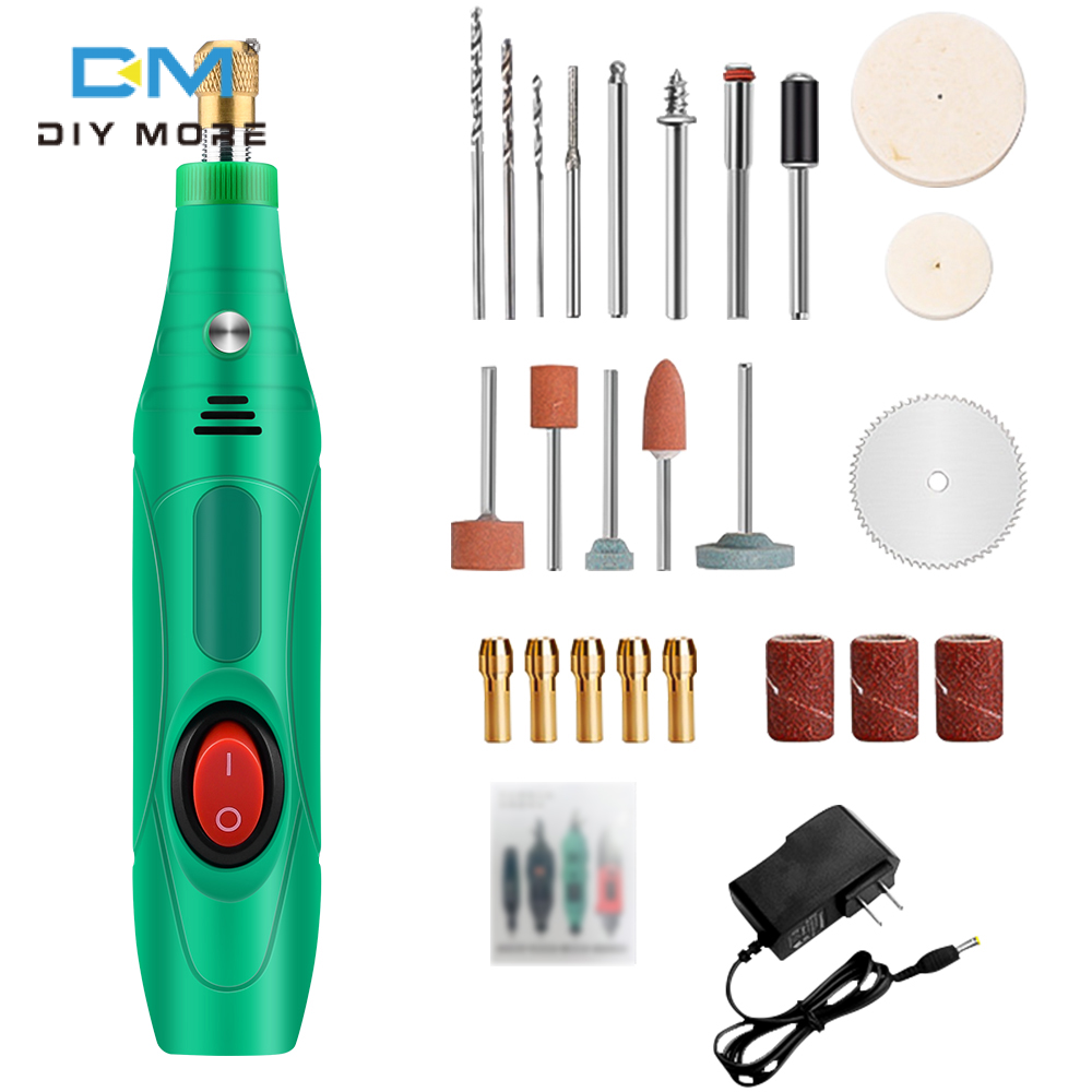 diymore quay không dây công cụ quay mini Bộ công cụ sạc quay chạy điện công cụ cho khắc chà nhám đánh bóng thủ công tự làm
