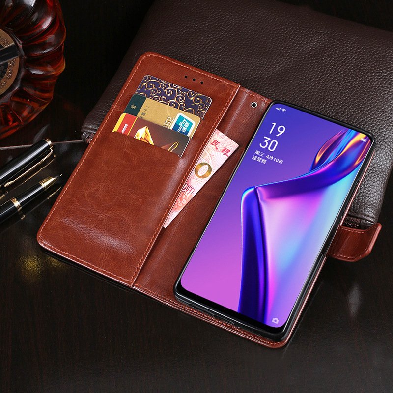 Bao da dạng ví hai mặt cho oppo reno, k3