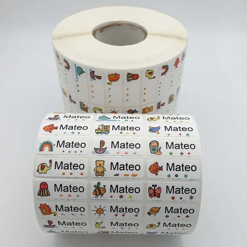 120Pcs Name Tag Sticker Customize Waterproof Stickers Children School ...