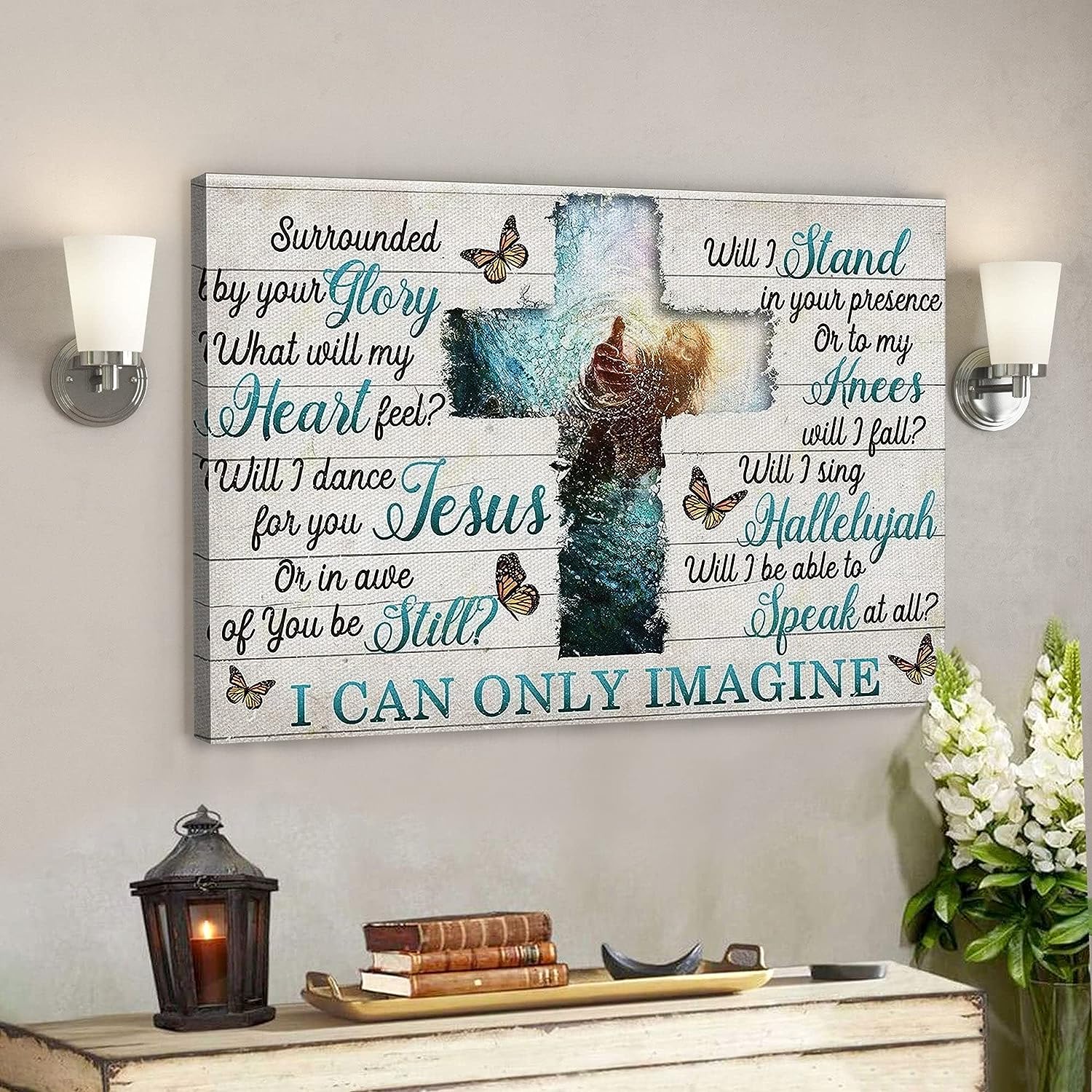 I Can Only Imagine Jesus Poster Wall Art Jesus Poster Wall Decor For Living  Room Bedroom Office Home Canvas Framed X Lazada