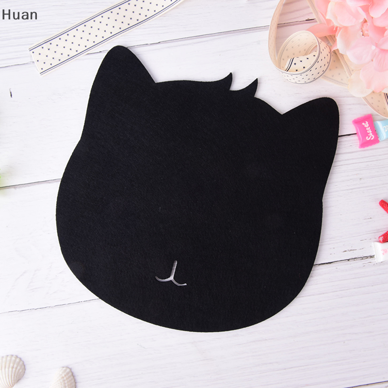 Huan Miếng lót chuột chống bụi hình mèo miếng lót chuột nỉ cho máy tính máy tính xách tay