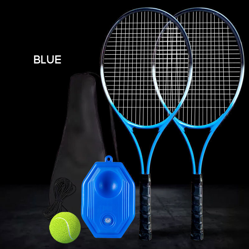 OEM Tennis trainer single player with string rebound ball aluminum alloy tennis racket tennis training set