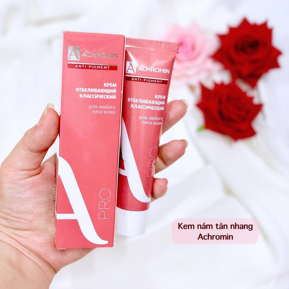 - hàng xách tay nga chính hãng- kem trị nám achromin pro mẫu mới của nga – 45ml