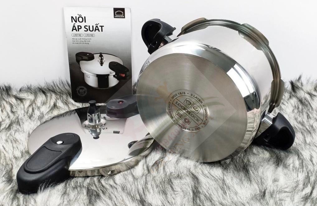 NỒI ÁP SUẤT BẰNG INOX LOCK&LOCK 4L LYD2182