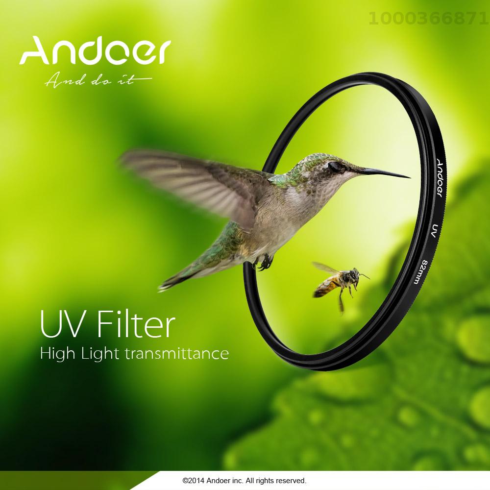 Andoer 52mm UV Ultra-Violet thấu kính lọc bảo vệ cho Canon DSLR máy ảnh