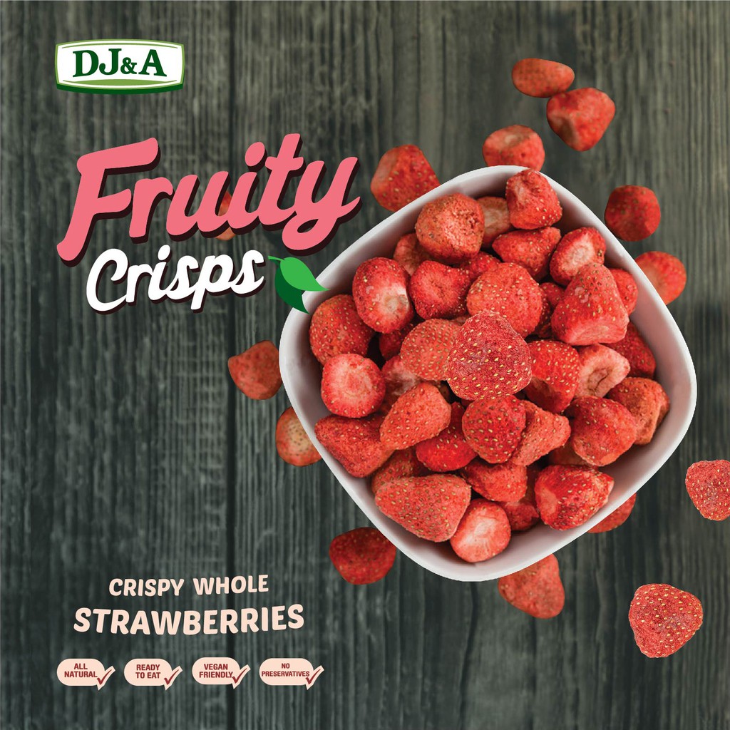Dâu tây sấy giòn DJ&A Úc - 25g