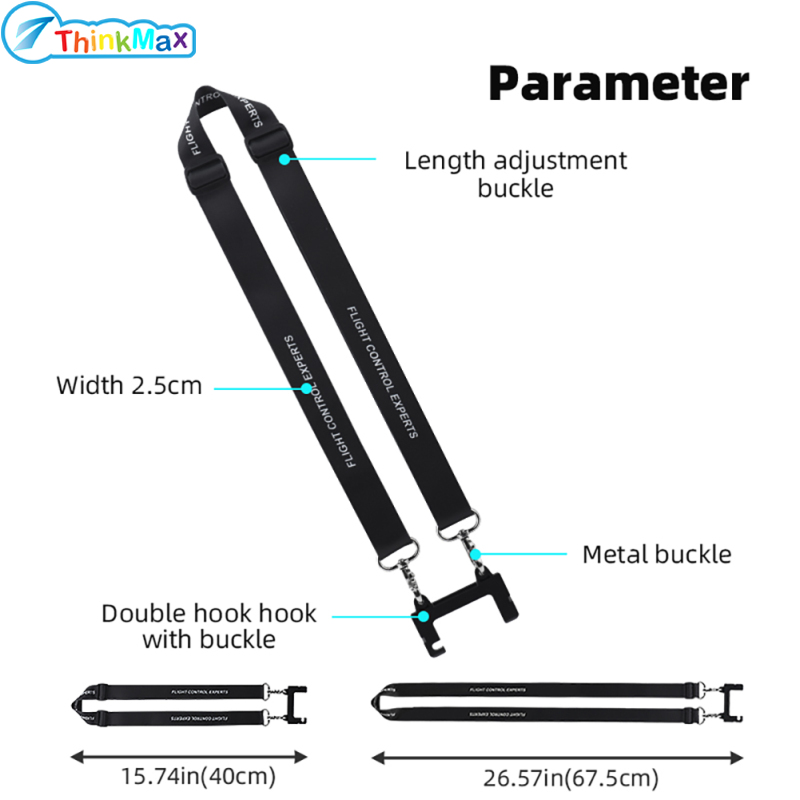 Neck Lanyard Strap Remote Controller Accessories With Adjustable Buckle Compatible For DJI MINI 3/4 PRO/Air 3/RC-N2 Controller