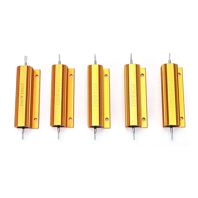 1/2/4/8/10 Ohm 100W Watt Shell Power Aluminum Housed Case Wirewound Resistor New.